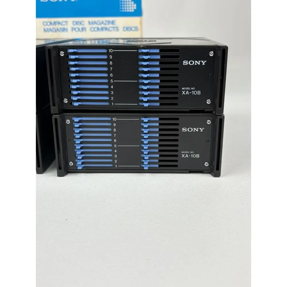 Lot of 4-Sony XA-10B 10-Disc Compact Disc CD Magazine Cartridges